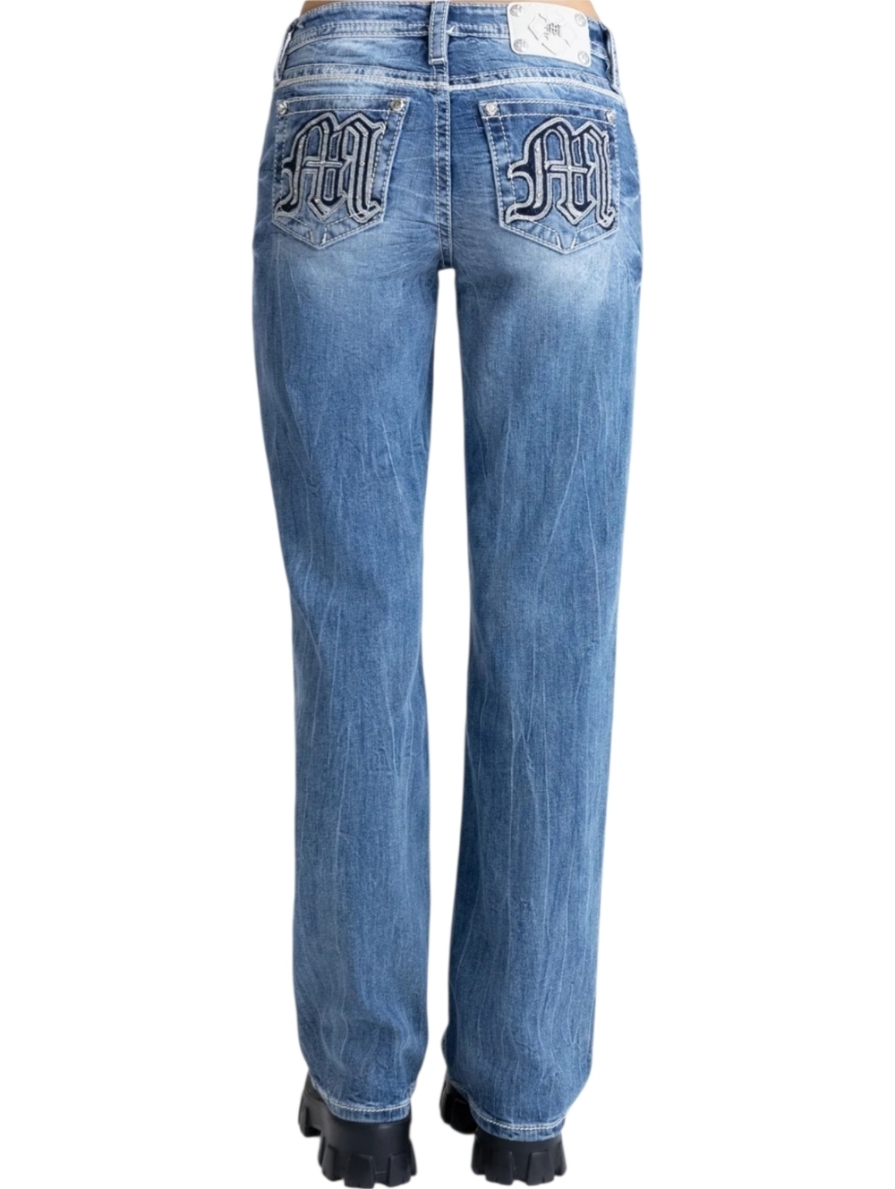 Miss Me Gone Mayhem Slim Wide Mid-Rise 30X32
